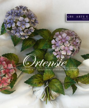 Applique Ortensie a due luci