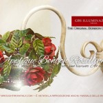 Applique Bonbon Rose e Foglie