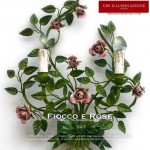 Applique Fiocco e Rose 2 Luci
