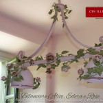 Bilanciere Edera e Rose, due Luci