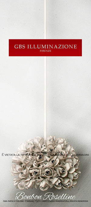 pendant lamp roses Bonbon with one light. All Rights Reserved.