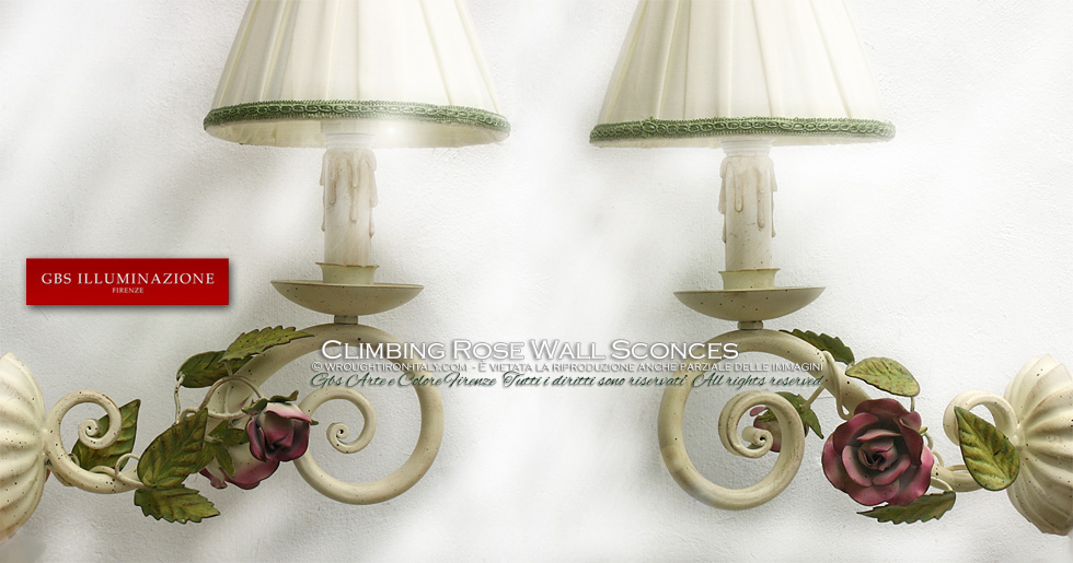 Climbing Rose Wall Sconces