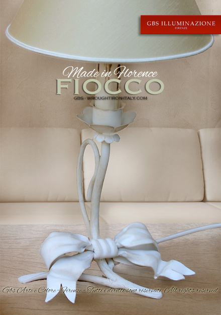 Fiocco bedside. Lumetto Fiocco e Rose - GBS Illuminazione. Ferro Battuto  Wrought Iron Lightings - Tole Chandeliers - GBS Arte e Colore - Made in  TuscanyGBS Illuminazione. Ferro Battuto Wrought Iron Lightings –