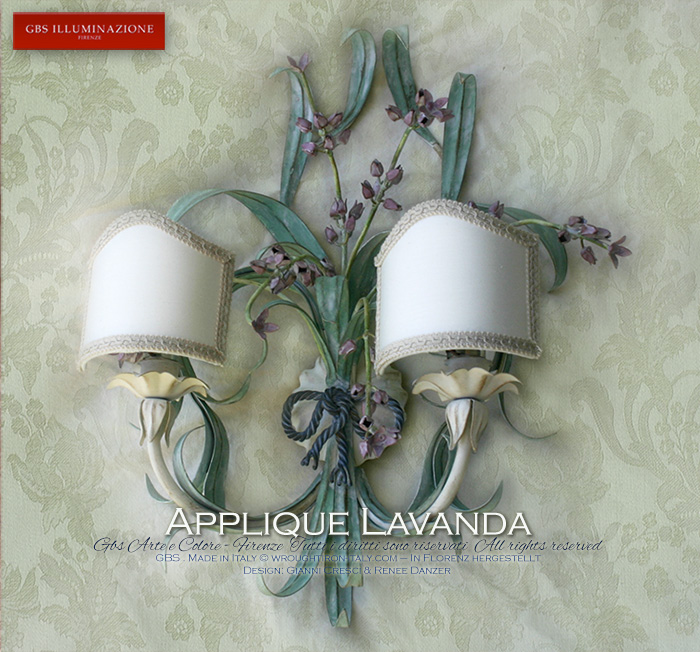 Applique Lavanda - GBS - Lo shabby romantico di GBS - Design di Gianni Cresci