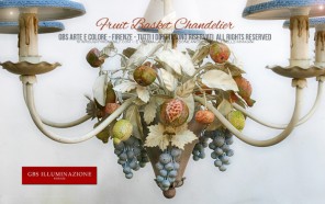 Fruit Basket Chandelier - Country Kitchen