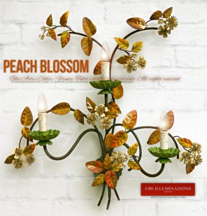 Peach Blossom 3-light Wall Sconce