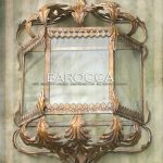 Barocca - White Gold. Half lantern wall light