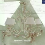 Nastro & Fiocco - Lampadario a 5 Luci - Lampadario romantico per la camera da letto, per il soggiorno, per ambiente romantico