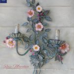 Rose Macchia. Applique a 2 Luci. Casa Shabby Romantica. Design Renee Danzer. GBS